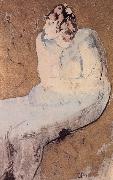 woman croucbing pablo picasso